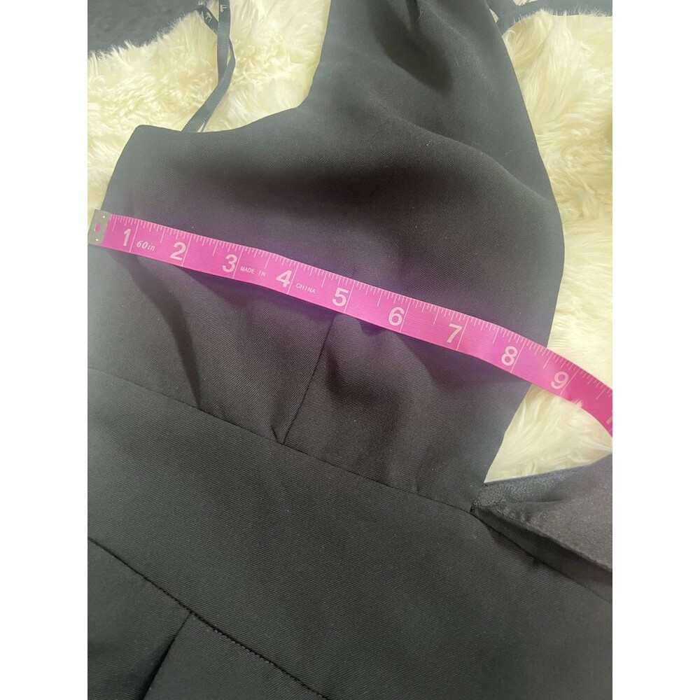 Lulus Black V Neck Wide Leg Jumpsuit Sz Small - Picture 12 of 15